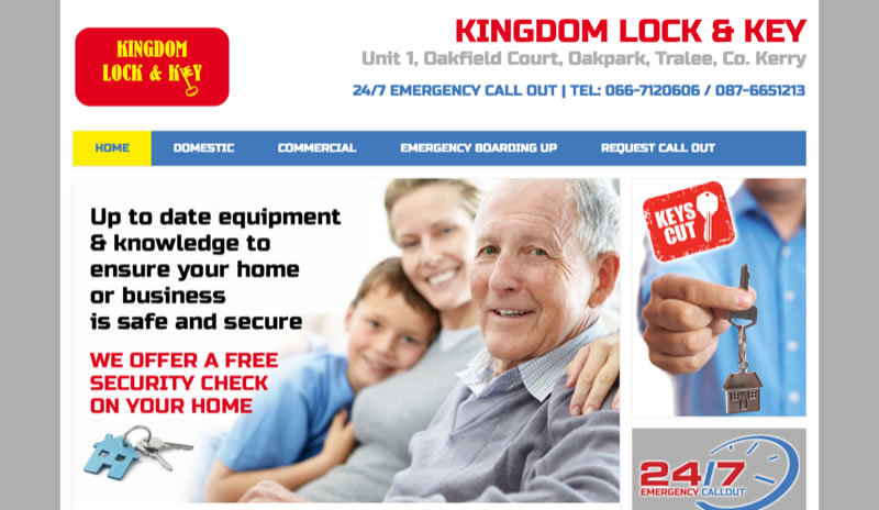 Kingdom locksmith Website Design