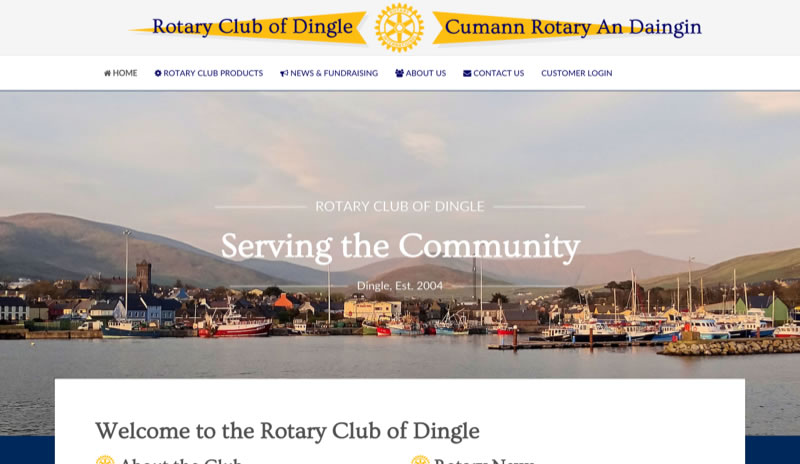 Rotary Club Dingle - simple E-commerce
